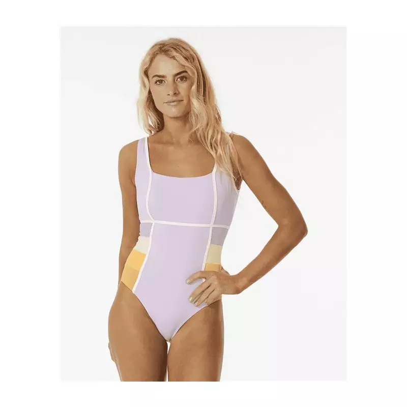 Maillot de bain RIPCURL Sunrise Stripe Good 1 Pc Lilac