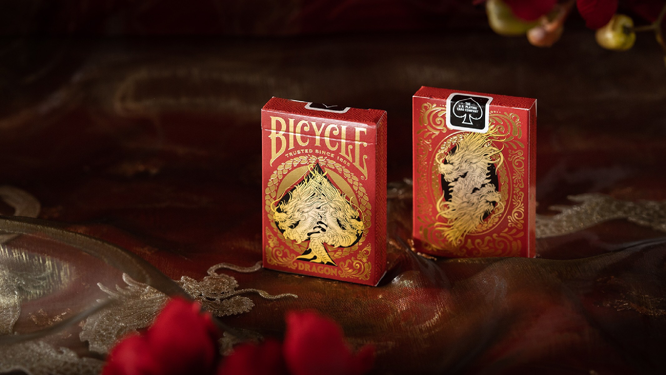 Bicycle® Kartendeck - Red Dragon Kartenspiel Spielkarten Pokerkarten