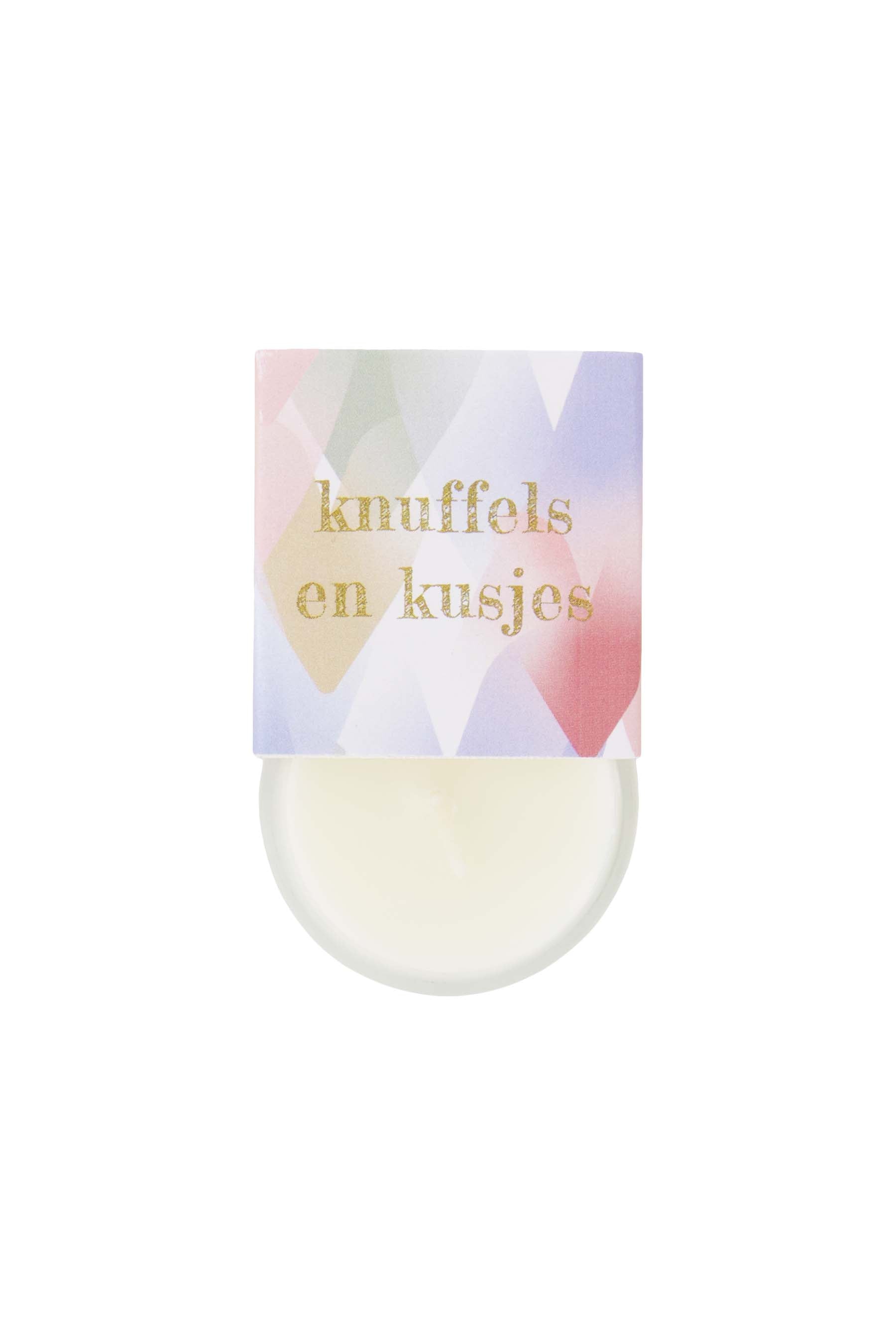 geurkaarsje in wikkel knuffels en kusjes