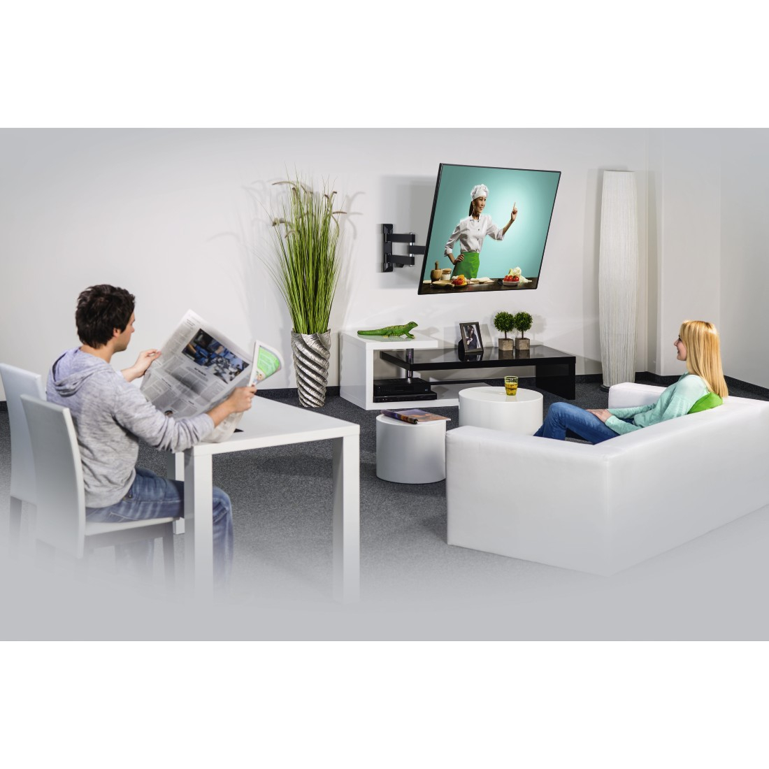 Fullmotion TV Wandhalterung VESA Fernseh Halterung 19