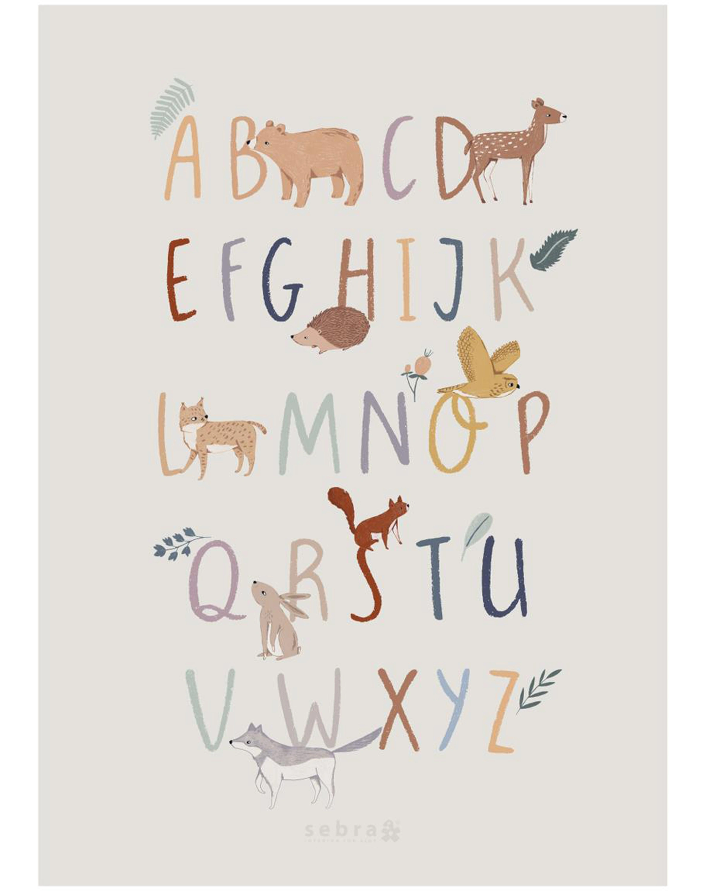 Poster NIGHTFALL - ENGLISCH ALPHABET (50x70)