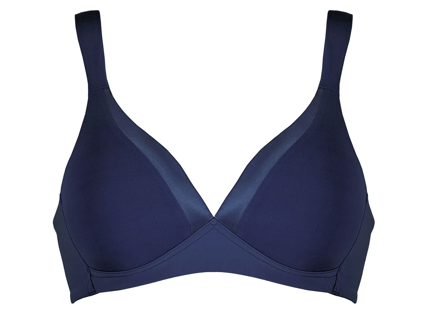 Naturana BH mit Satinblende am Dekolleté