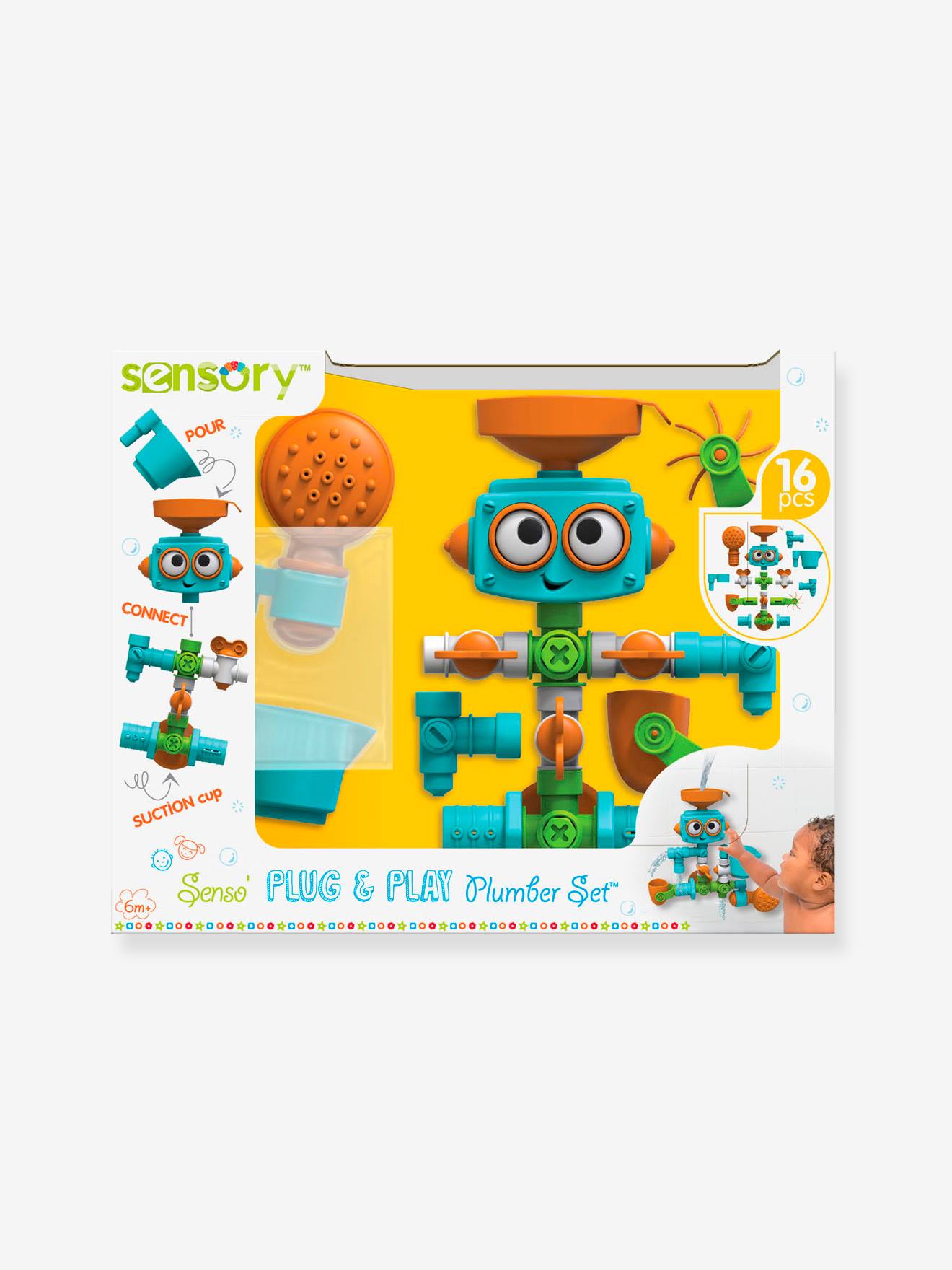 BLUE BOX Robô de banheiro multicolorido e multitarefas