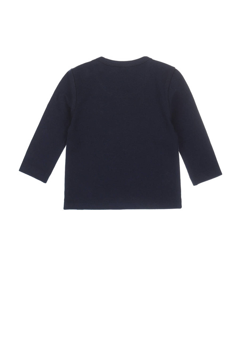 Dirkje baby longsleeve met katoen donkerblauw/grijsgroen