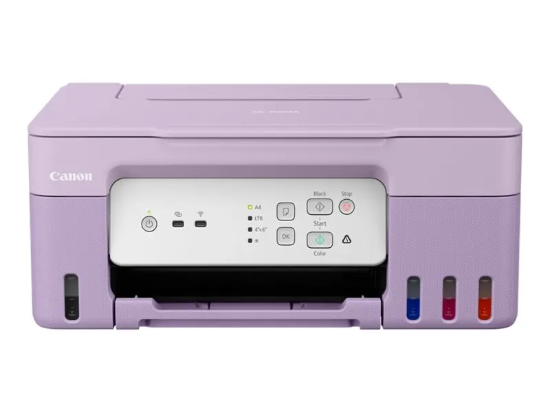 Canon PIXMA G3430 MegaTank - Multifunktionsprinter - farve - blækprinter - kan genopfyldes - Legal (216 x 356 mm) (original) - A4/Legal (medie) - op til 11 ipm (udskriver) - 100 ark - USB 2.0, Wi-Fi(n) - violet