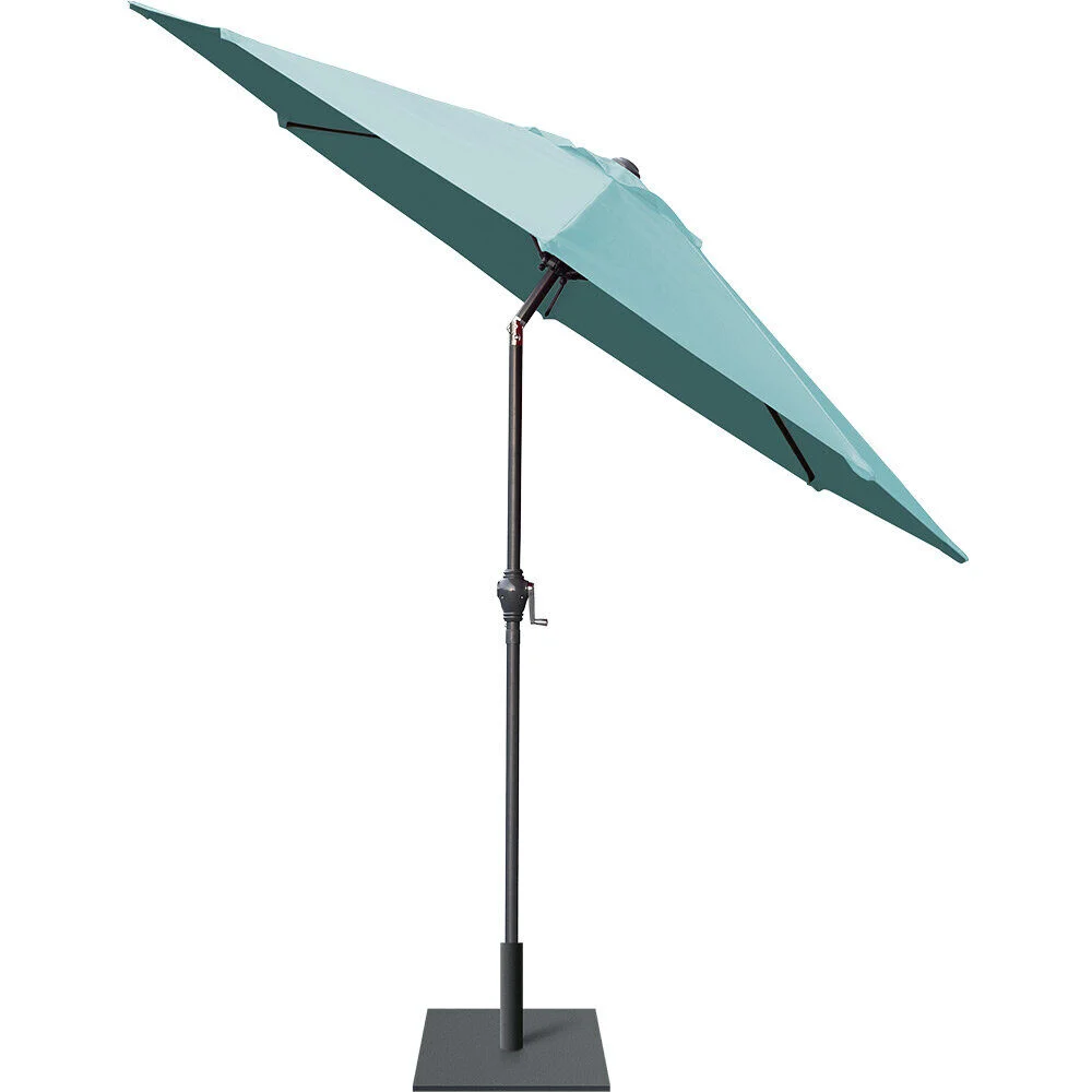 Parasol centré inclinable Java Ø250xH245cm bleu
