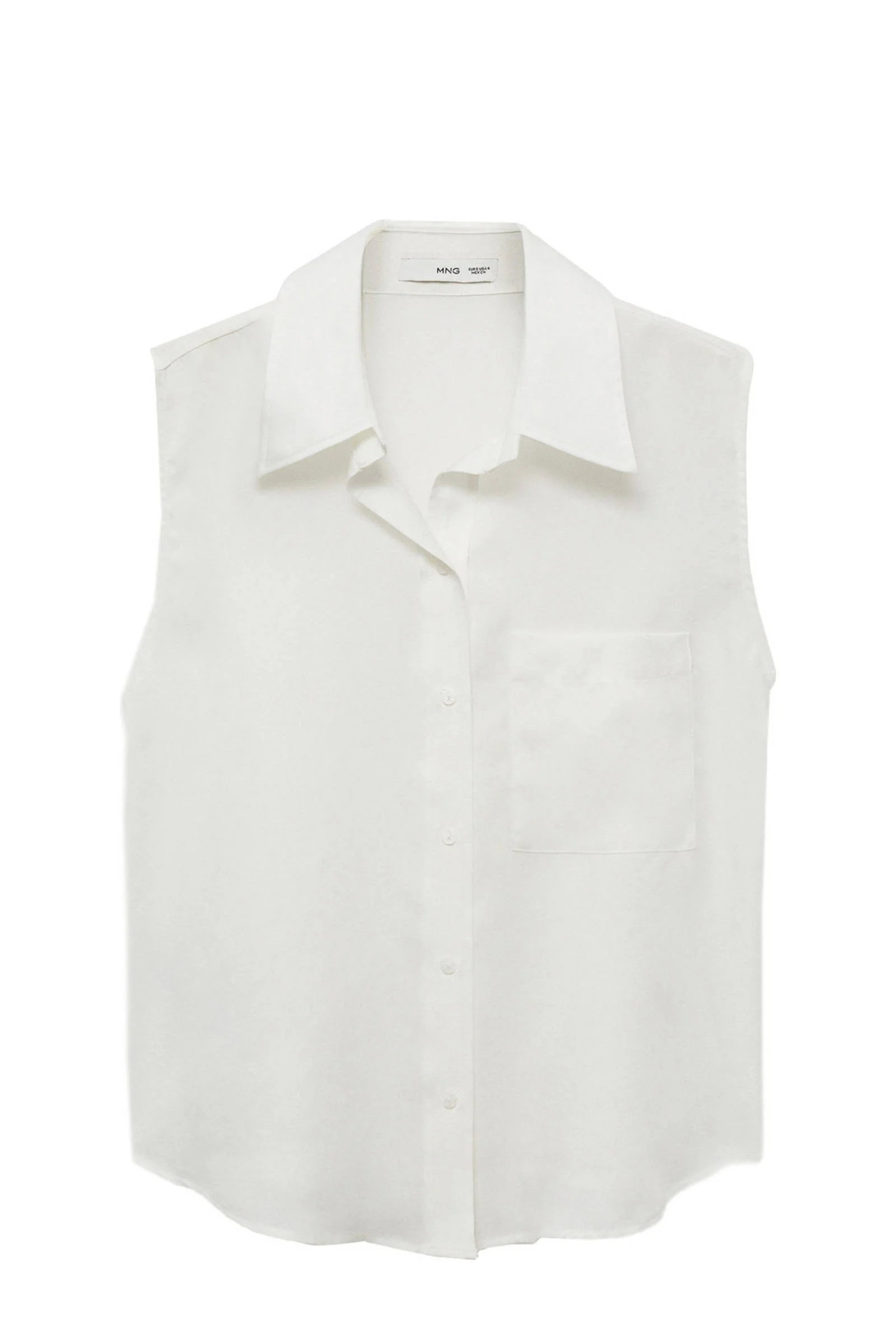 Mango semi-transparante blouse wit