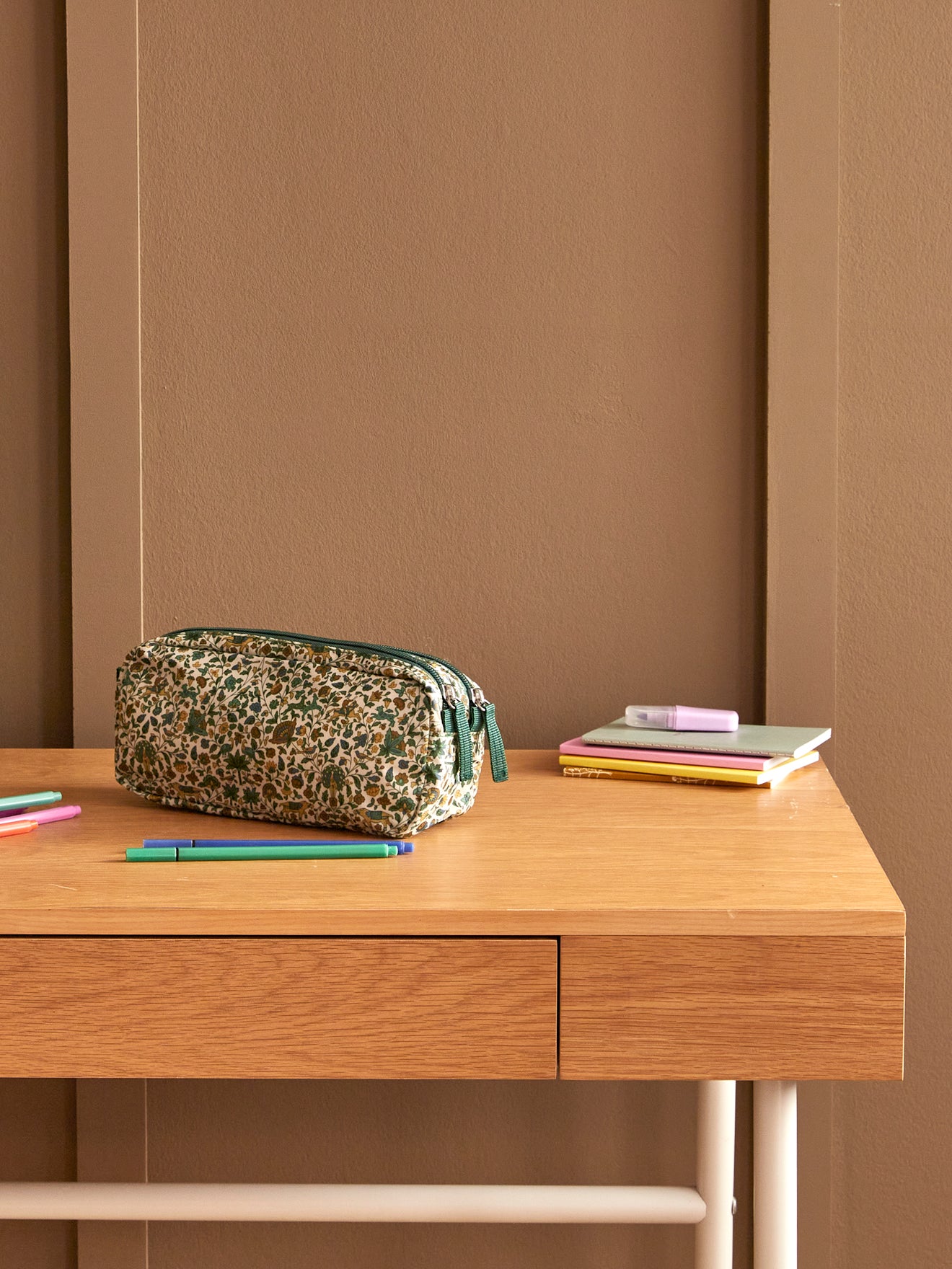 Trousse tissu Liberty enduit
