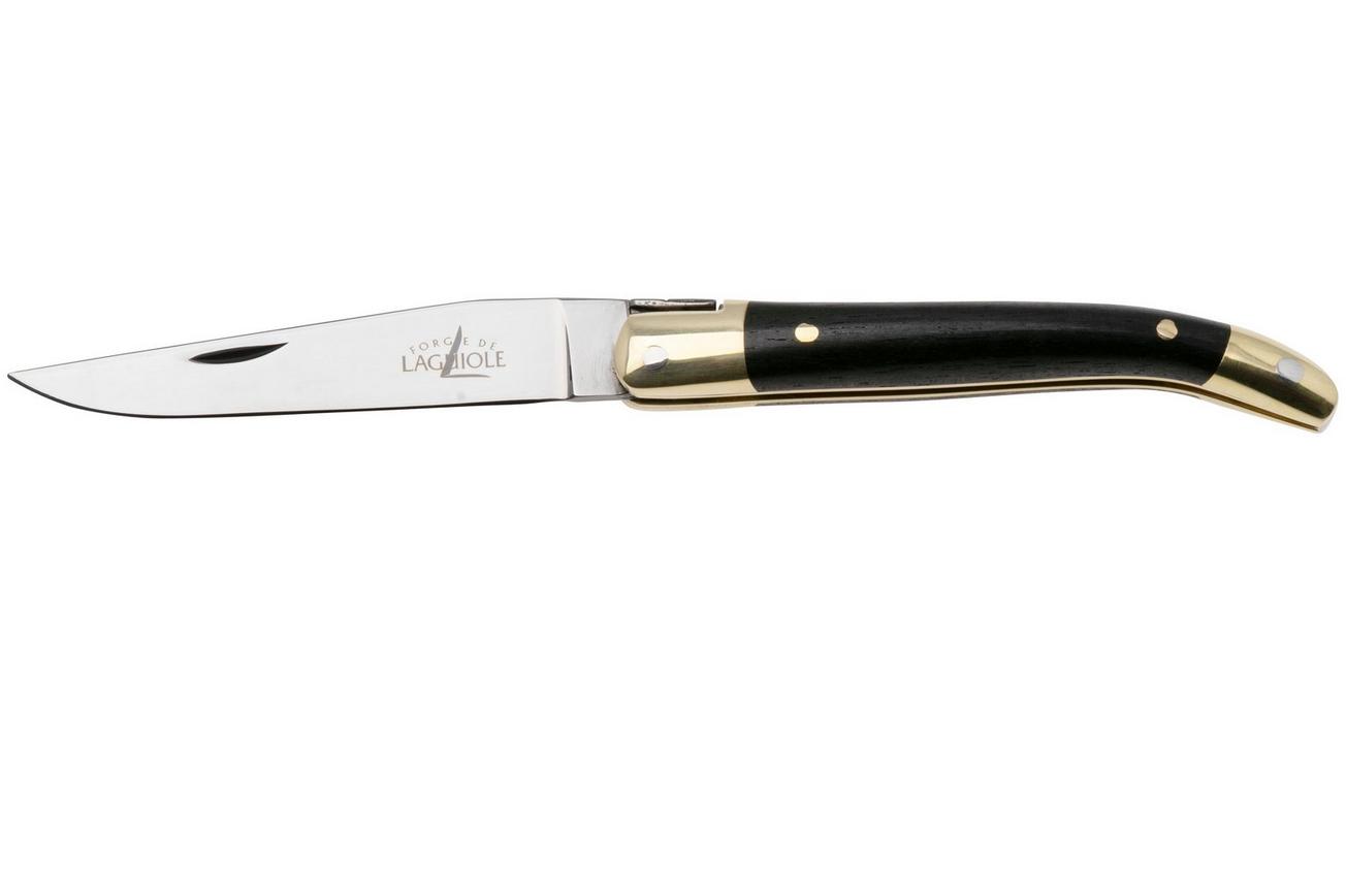 Forge de Laguiole LA127EB Ebony Wood, gepolijst, Laguiole zakmes, 7 cm