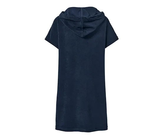 Frottee-Strandkleid, blau