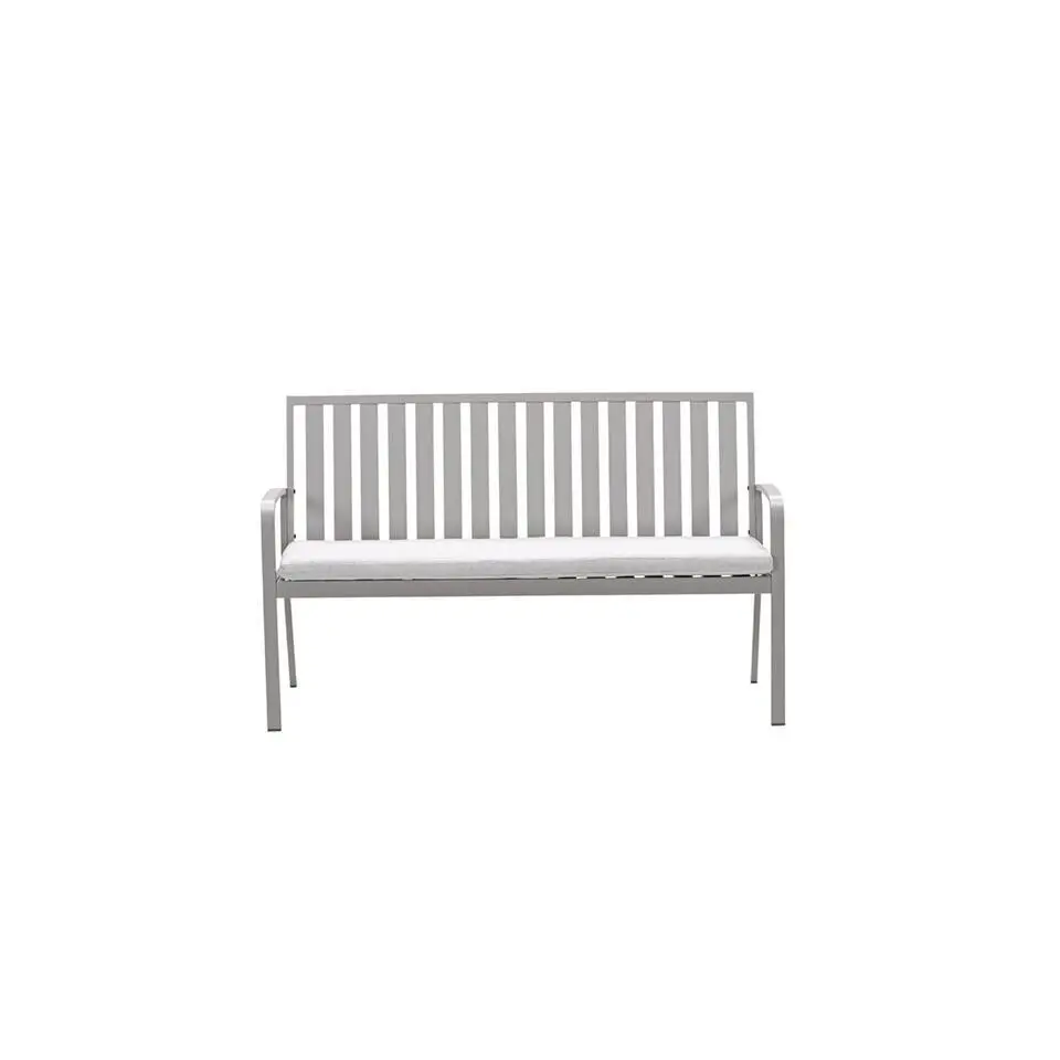 Bruno parkbank - aluminium - taupe - valley sand