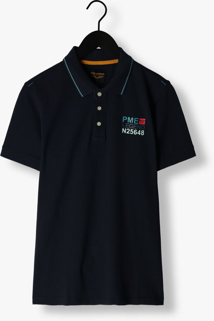 PME LEGEND blauwe pme legend polo short sleeve polo stretch pique package