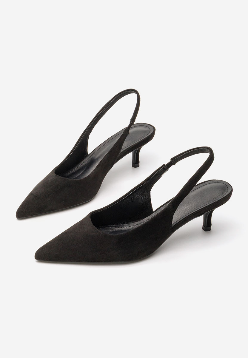 Chaussures à talon fin noirs Tressie