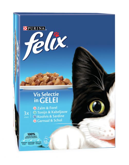 Felix Multipack Maaltijdzakjes Selectie 12x100 g - Kattenvoer