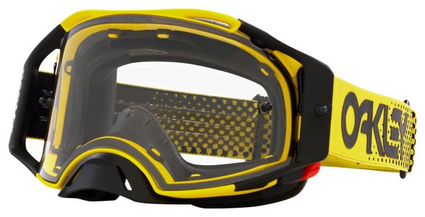 Masque Oakley Airbrake MX Moto Jaune / Clear / Ref: OO7046-E2