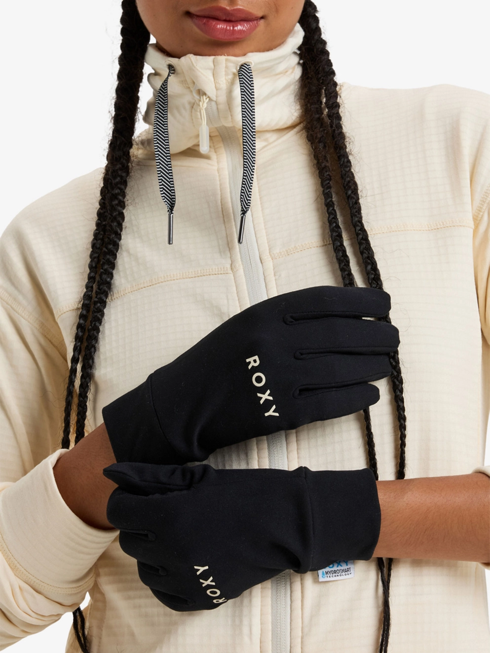 Roxy Hydrosmart Liner Gloves true black