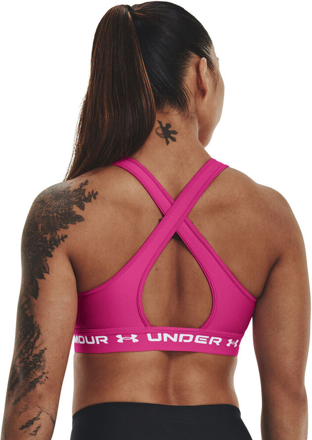 Under Armour Armour Mid Crossback sports bh Pink