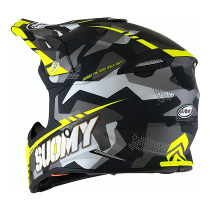 Casque cross Suomy X-WING - CAMOUGLAGER - MATT YELLOW 2024 - Jaune / Noir