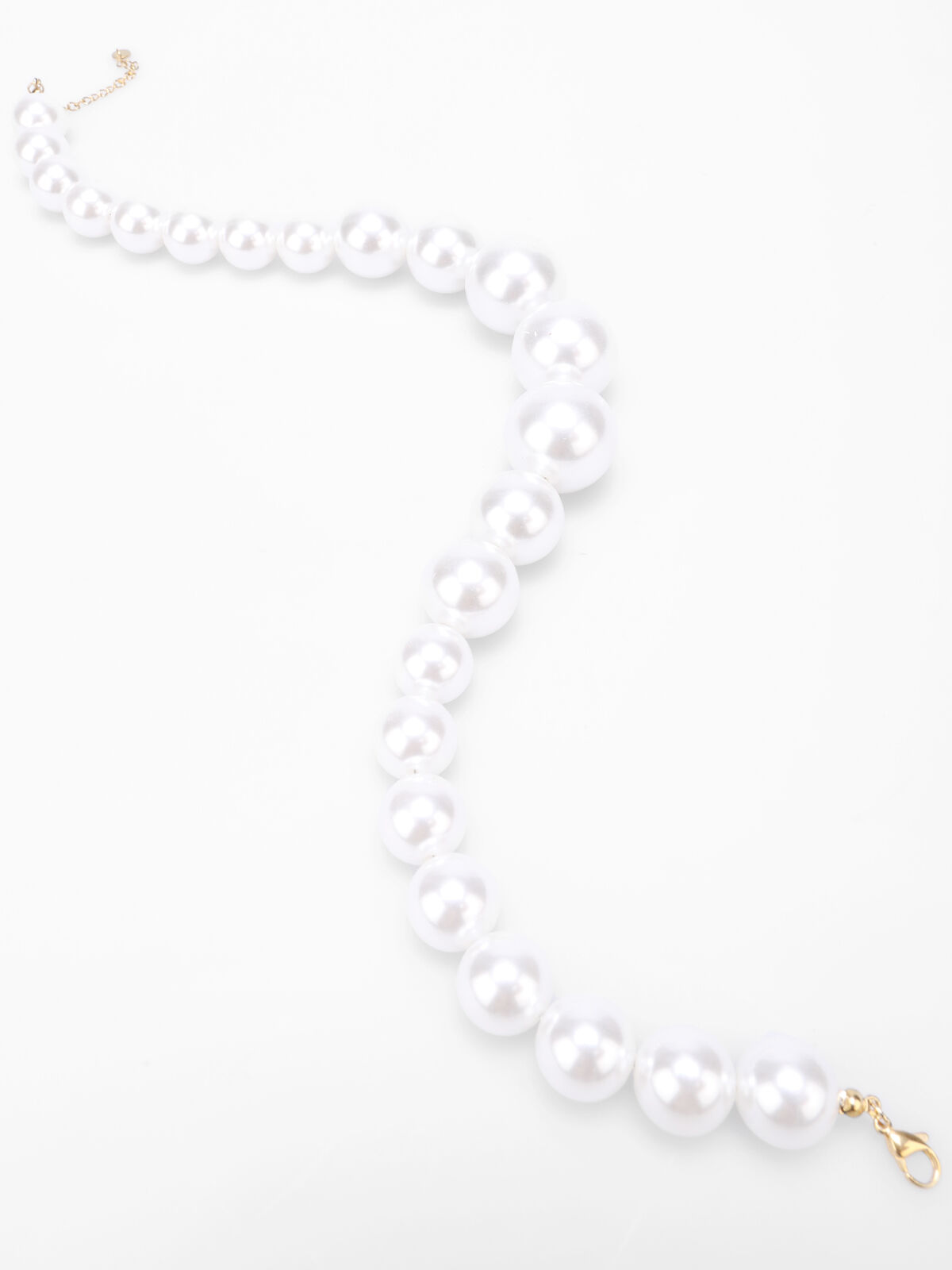 Collier en perles nacrées- Blanc