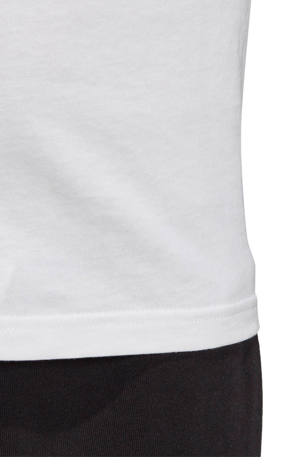 adidas T-shirt Trefoil wit/zwart
