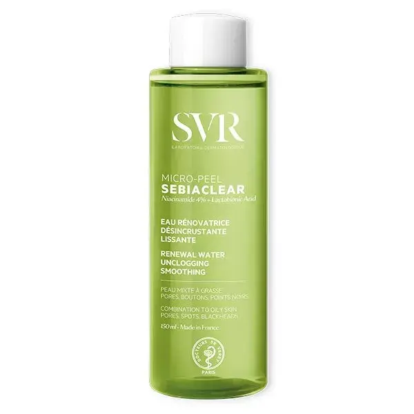 SVR Routine Sebiaclear Anti-Imperfections, Gel moussant, Micro peel, Ampoule Flash