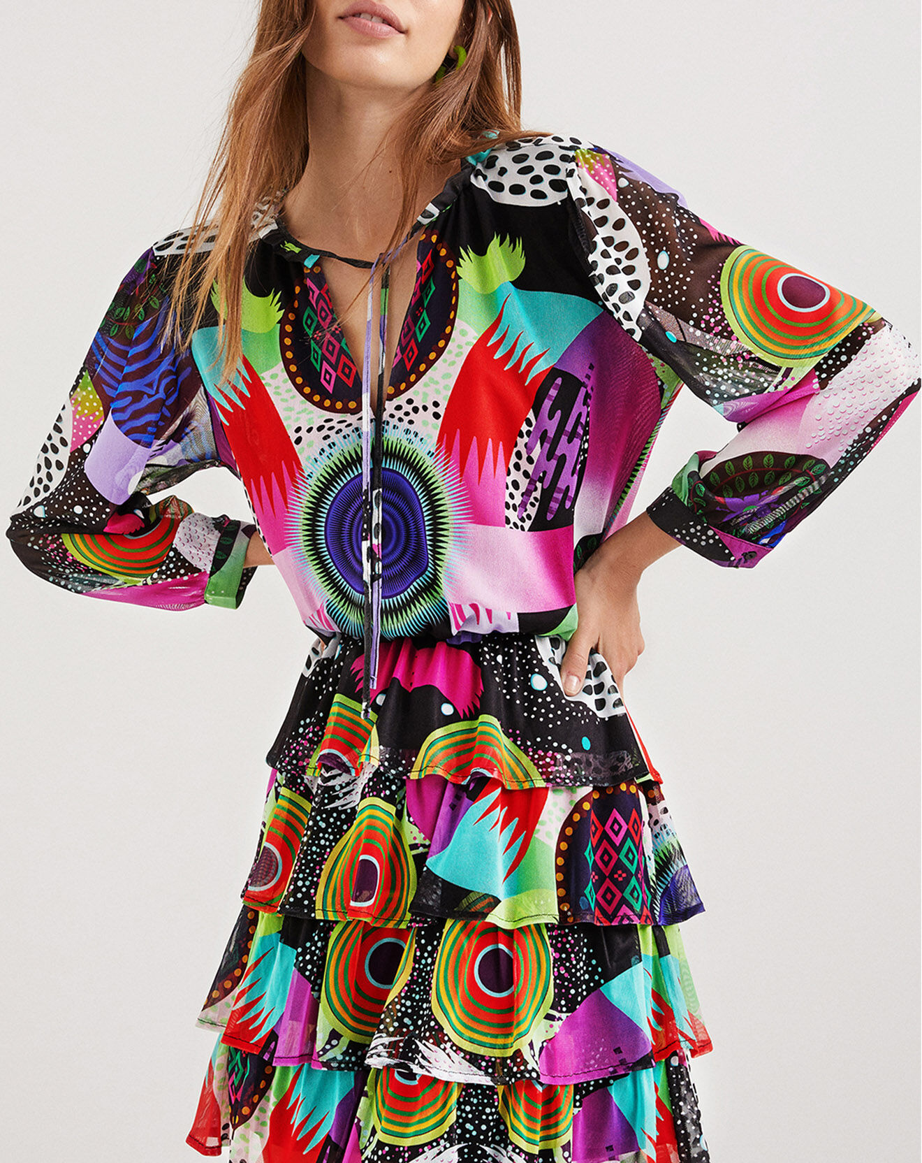 Desigual Robe Elfie multicolore