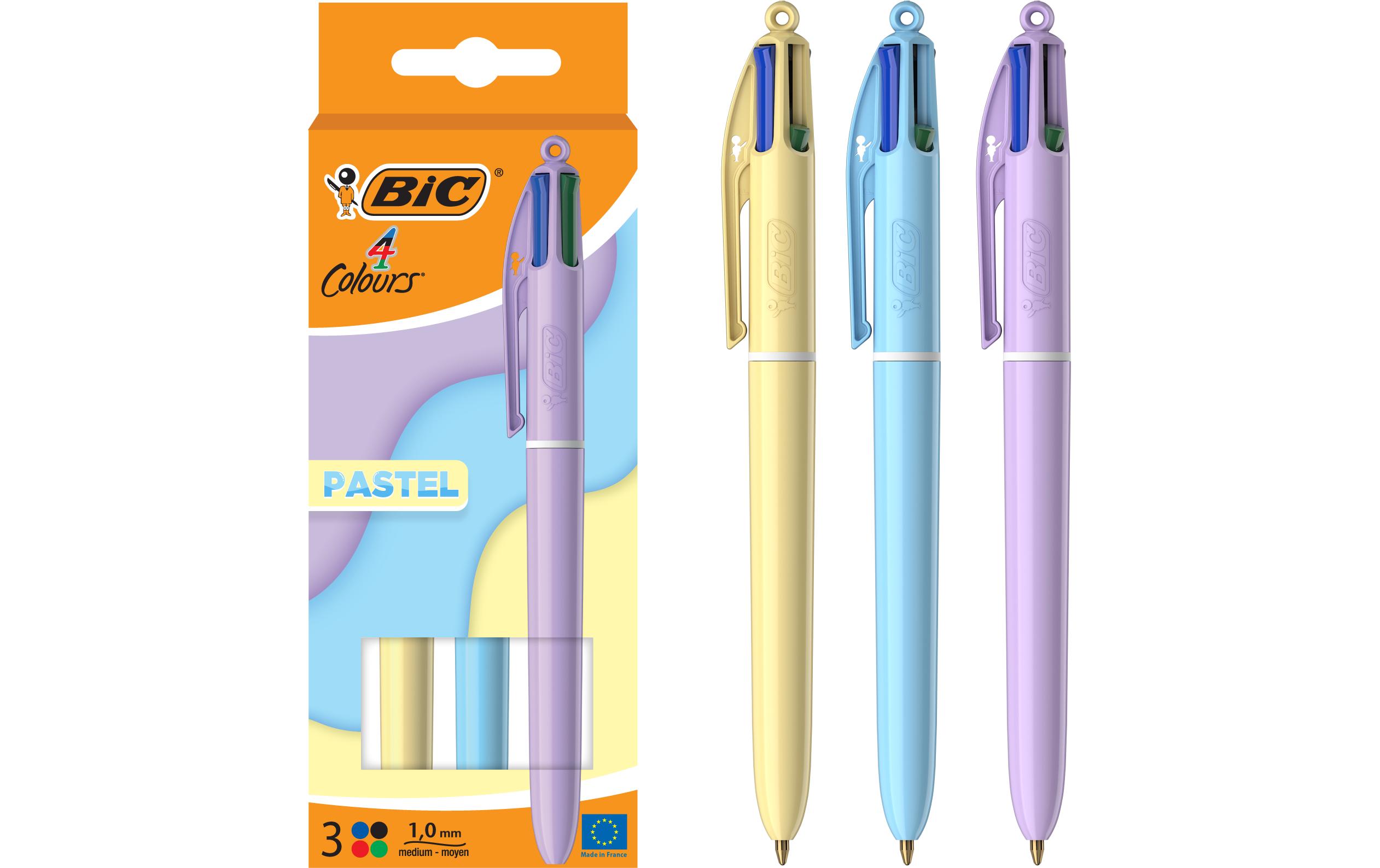 Mehrfarbenkugelschreiber 4 Colours Pastel 3 StückVier Farben in einem Stift