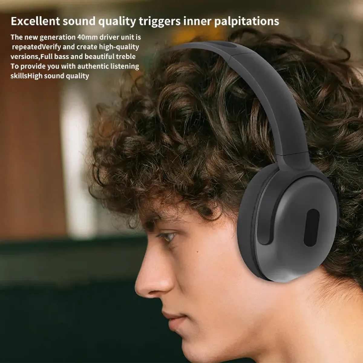 INF Casque stéréo Bluetooth Black
