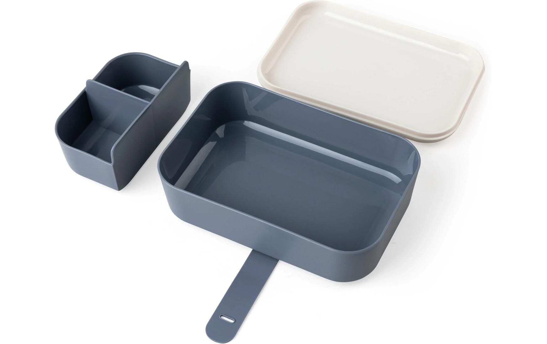 Lunchbox Silikonband Busy BuildersBrotdose mit Silikonband zum Verschliessen