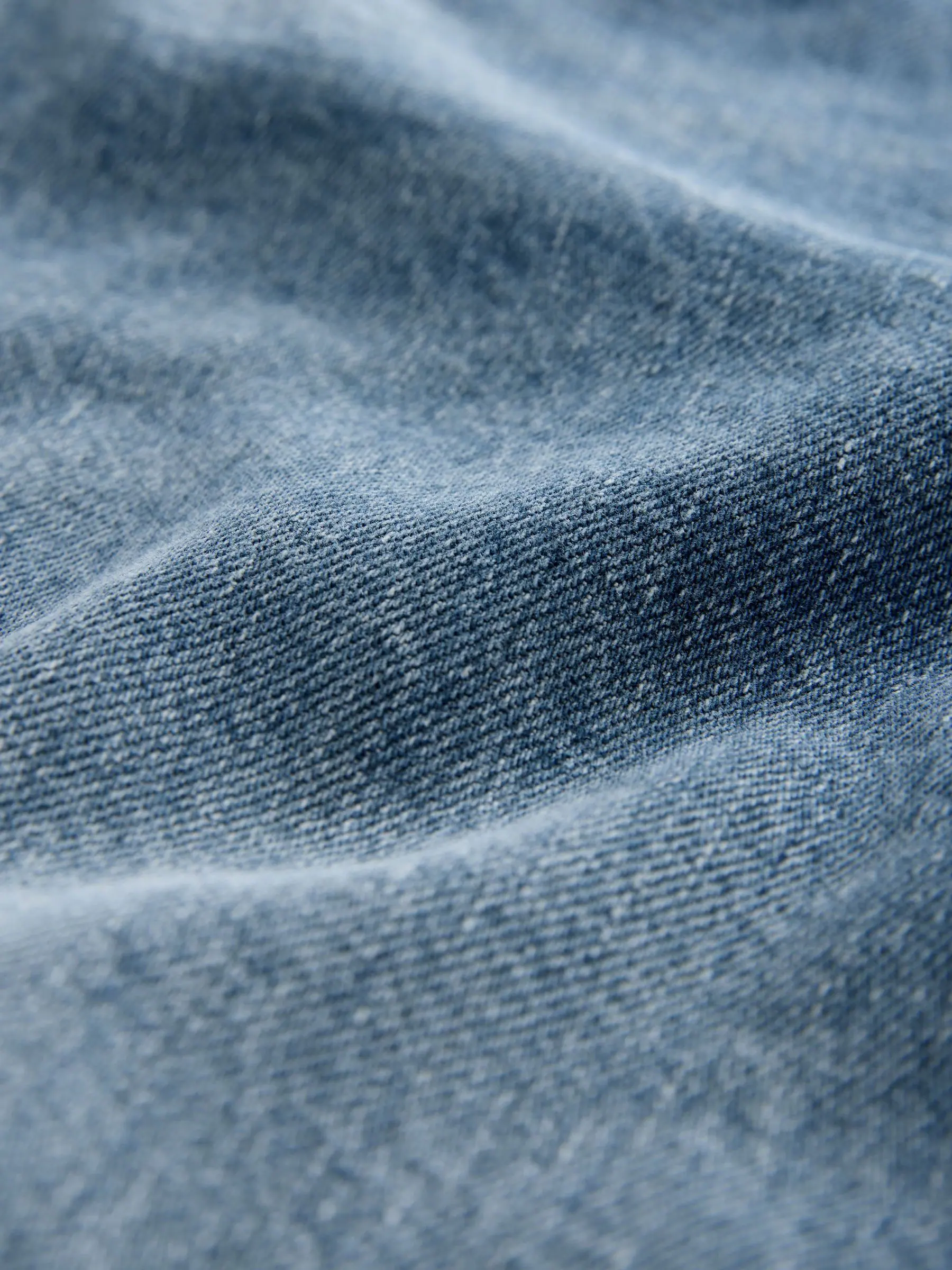 Normaal blauw - Boyfriend-jeans met omslag