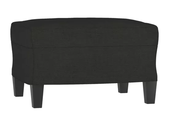 Repose-pied Noir 60x50x41 cm Tissu