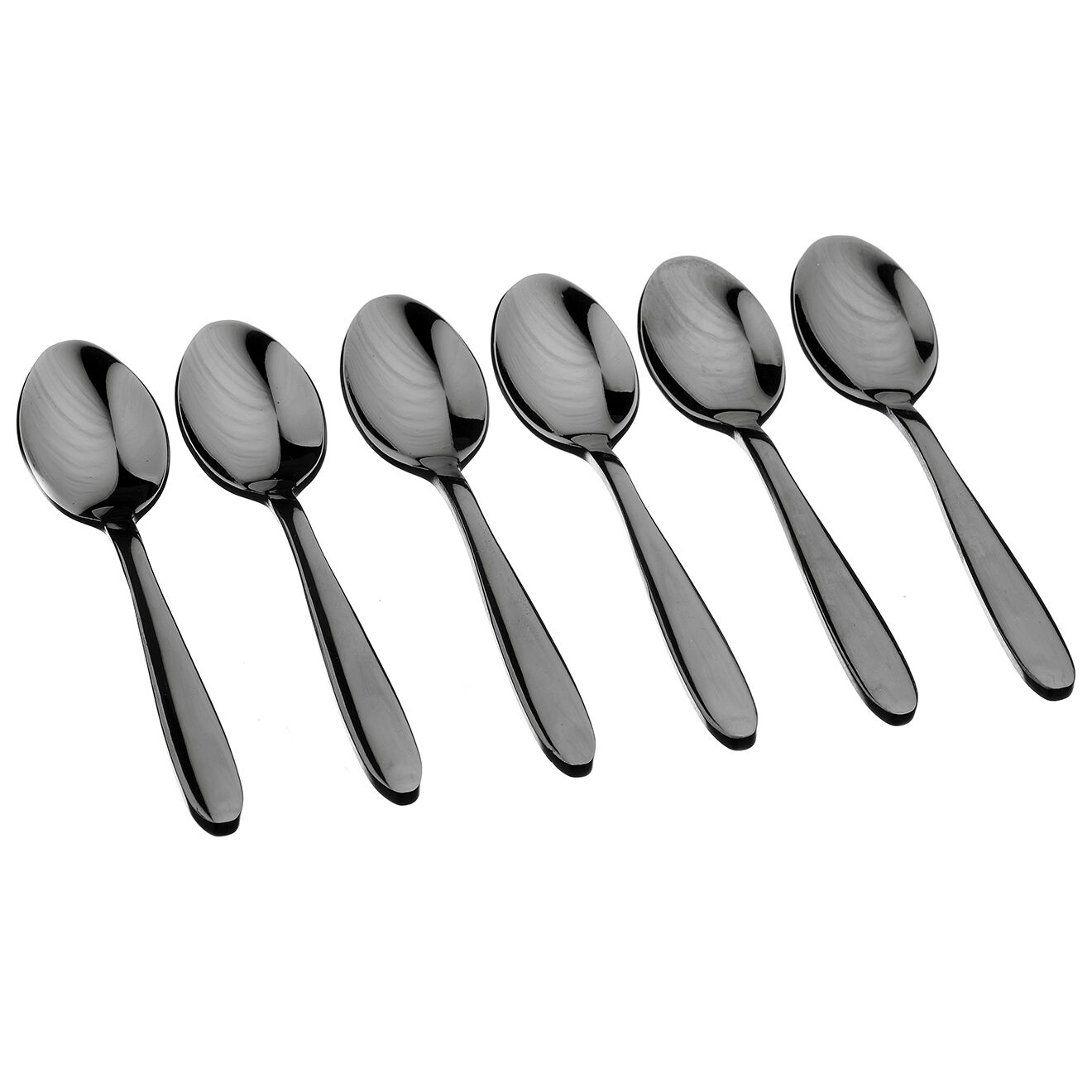 Bjorn 6 Petites cuillères Kaja noires
