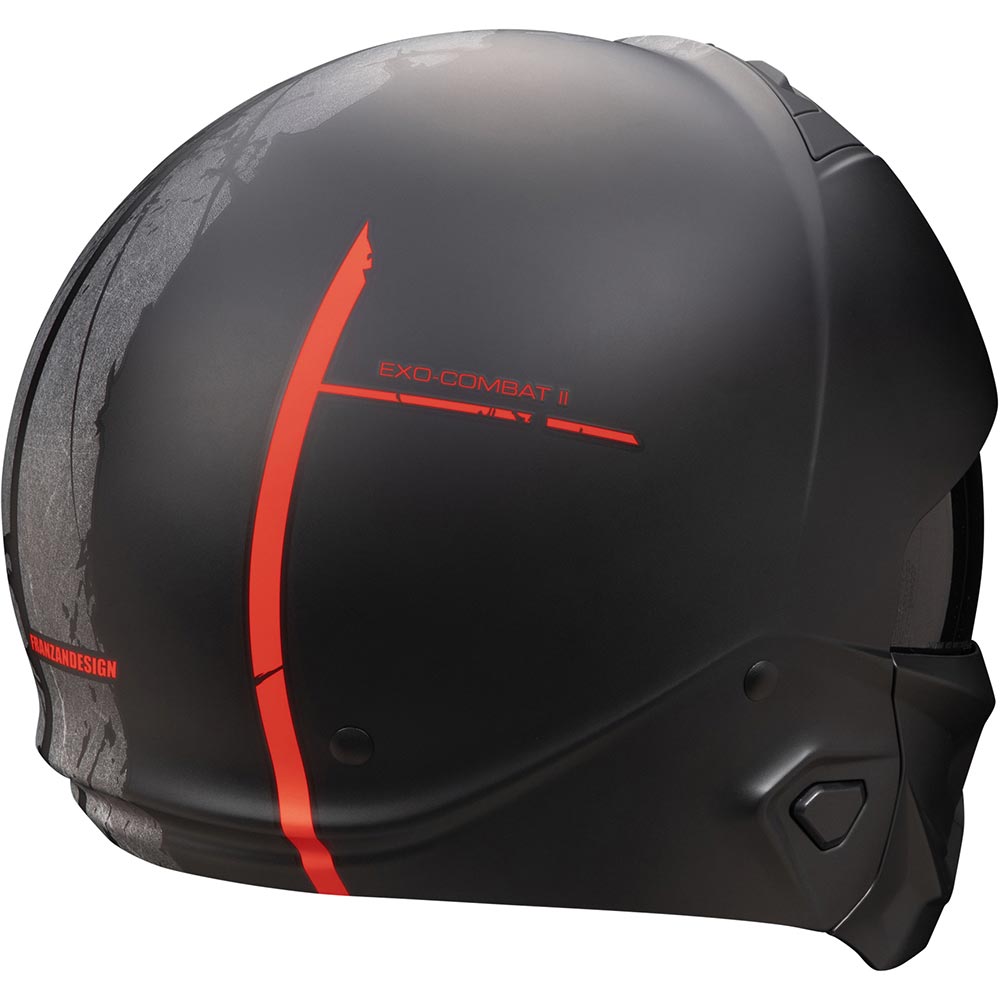 Scorpion - Casque Exo-Combat II Lord Noir Mat / Rouge