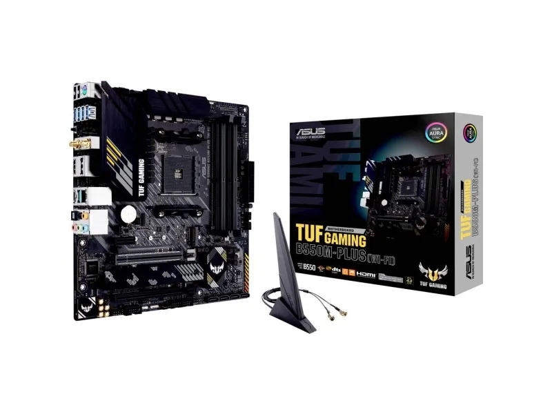 [OUTLET] - ASUS TUF GAMING B550M-PLUS - Bundkort - micro ATX - Socket AM4 - AMD B550 Chipset - USB-C Gen2, USB 3.2 Gen 1, USB 3.2 Gen 2 - 2.5 Gigabit LAN - onboard grafik (CPU påkrævet) - HD Audio (8-kanaler)