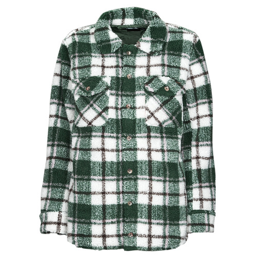 Volcom - SILENT SHERPA JACKET Verde / Blanco