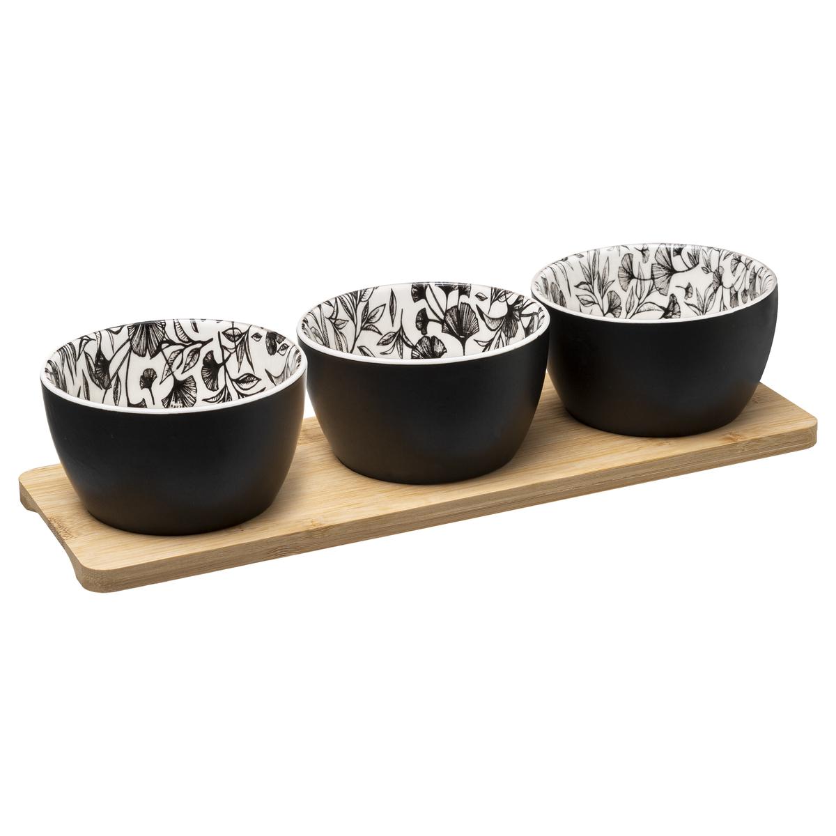 SET APERITIF WHITE FLORAL 4 PIECES