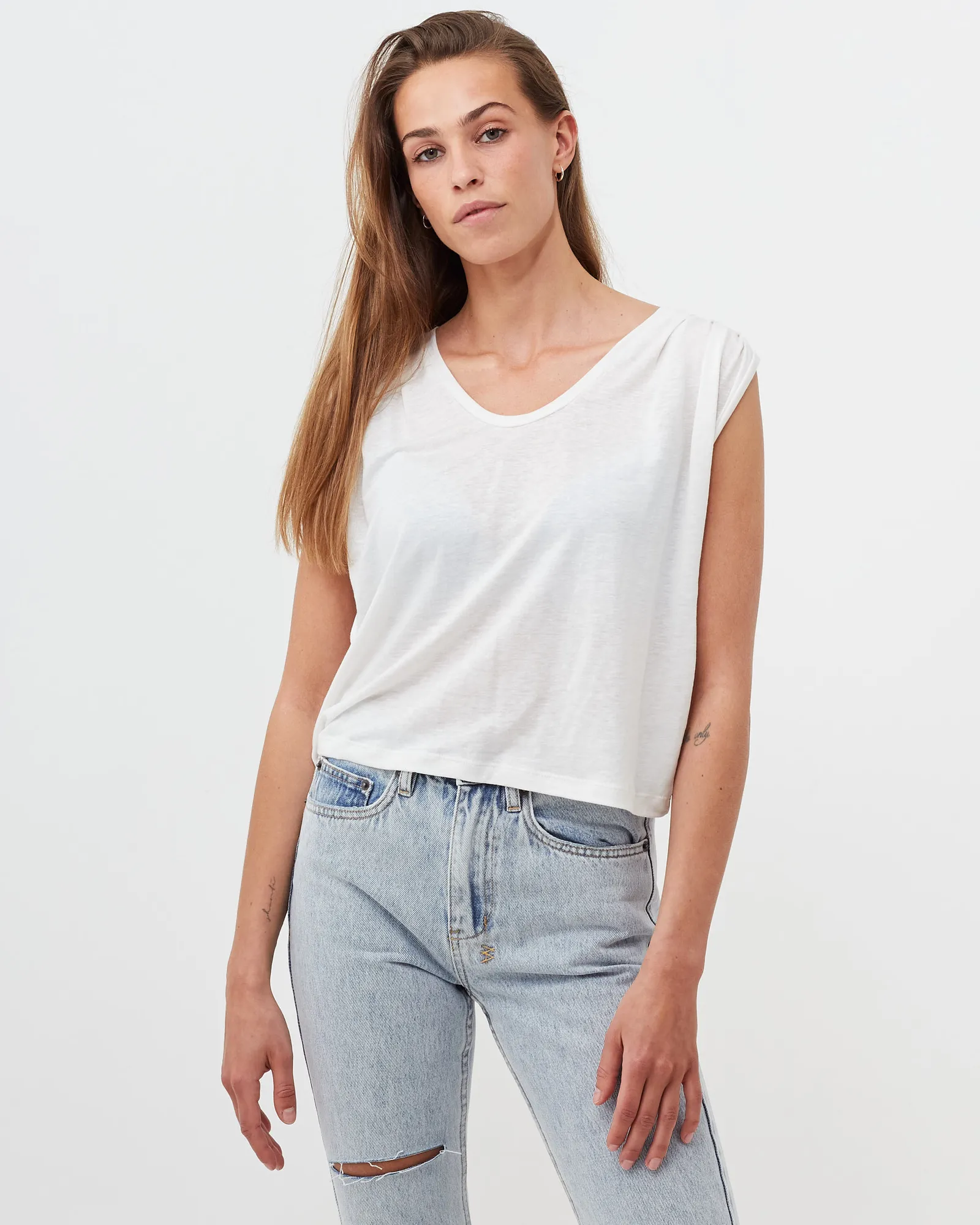 CLOSED pleated tank top