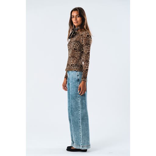 Lollys Laundry Irie Bluse, Leopard Print, S
