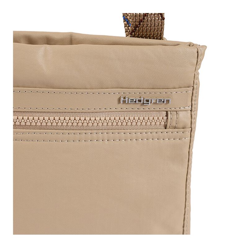 Sac bandoulière Leonce 21,5 cm Creased Safary Beige