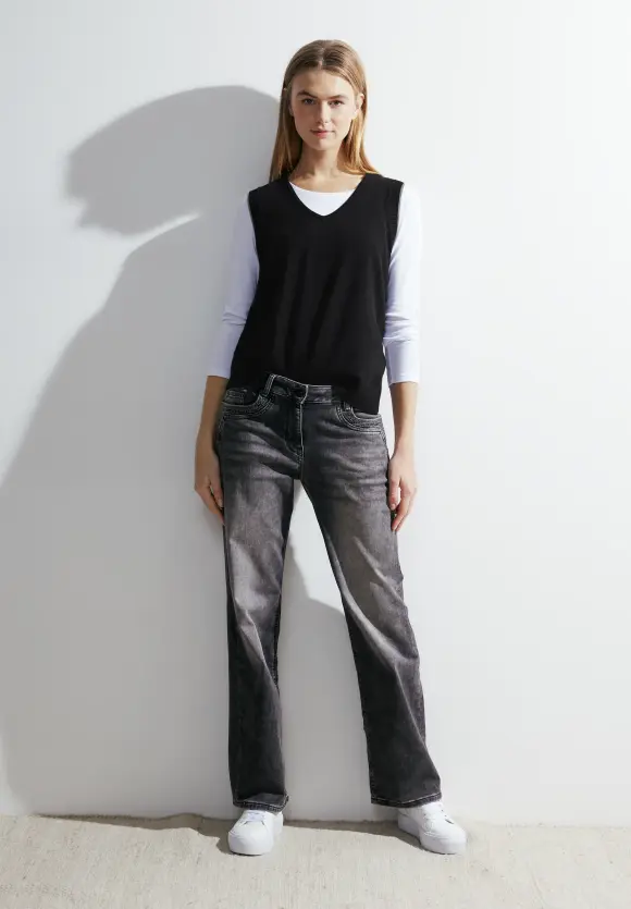 Pullunder mit V-Ausschnitt - Black