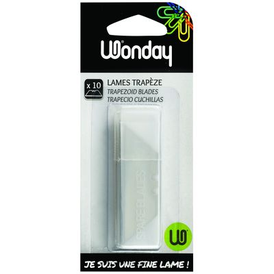 Wonday - Etui de 10 lames - pour cutter de sécurité