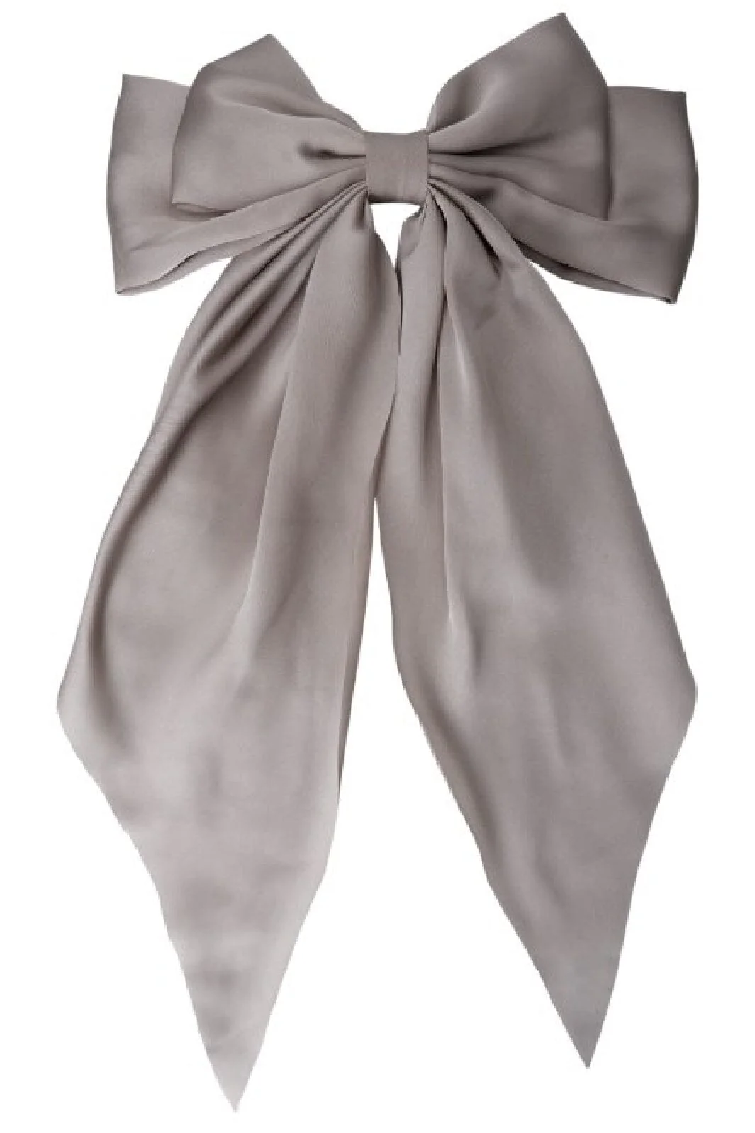 Black Colour Bcrenee Satin Bow Barette grey
