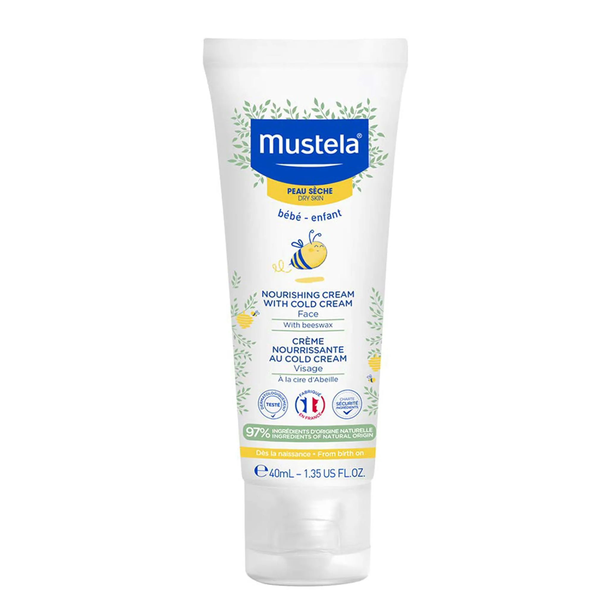 Mustela Crème Nourrissante Visage Au Cold Cream 40ml