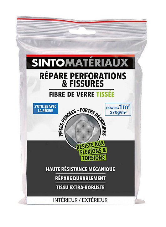 Fibre de verre tissée Sinto Matériaux Rowing 1m² 250g/m²