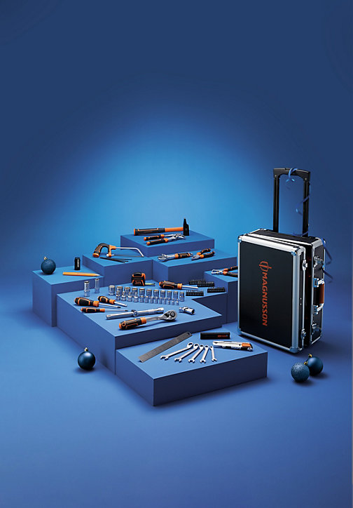 Mallette à outils sur trolley Magnusson + 91 pièces