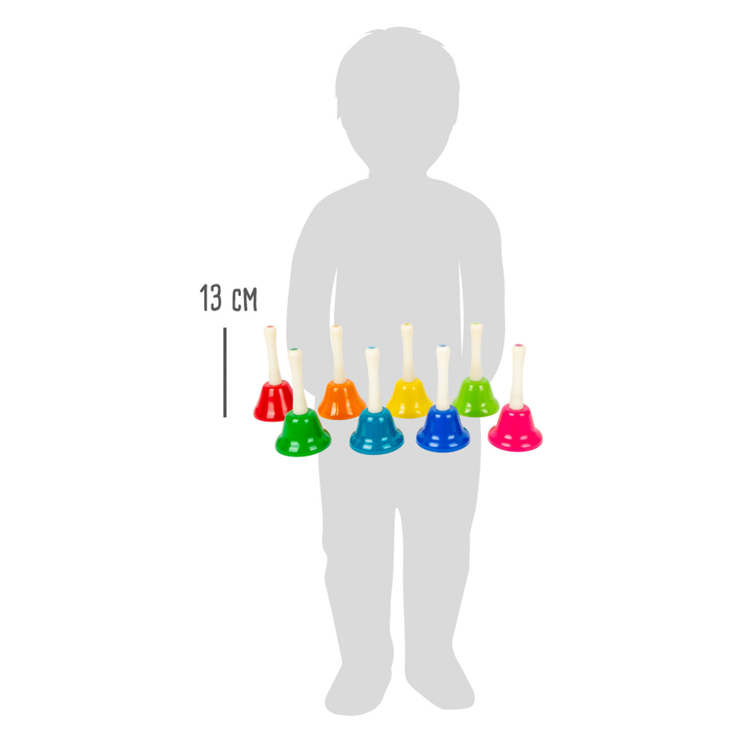 Small Foot - Gekleurde Handbellen, Set van 8