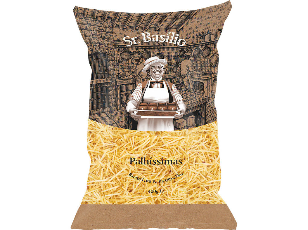BATATAS SR.BASÍLIO FRITAS PALHISSIMAS 400G