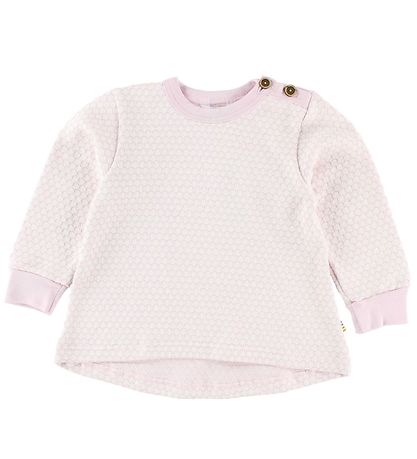 Joha Bluse - Strik - Rosa/Creme m. M?nster