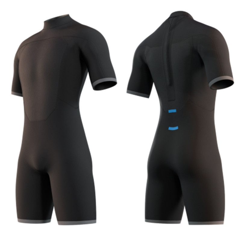 SHORTY NEOPRENE MYSTIC BRAND 3/2 BACKZIP GLOBAL BLUE