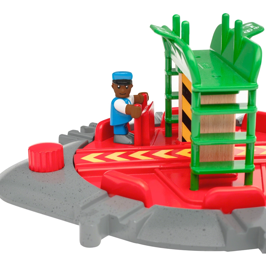 BRIO® WORLD Lok-Drehscheibe mit Kontrollbrücke